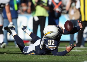 Eric Weddle Makes Circus Catch for INT